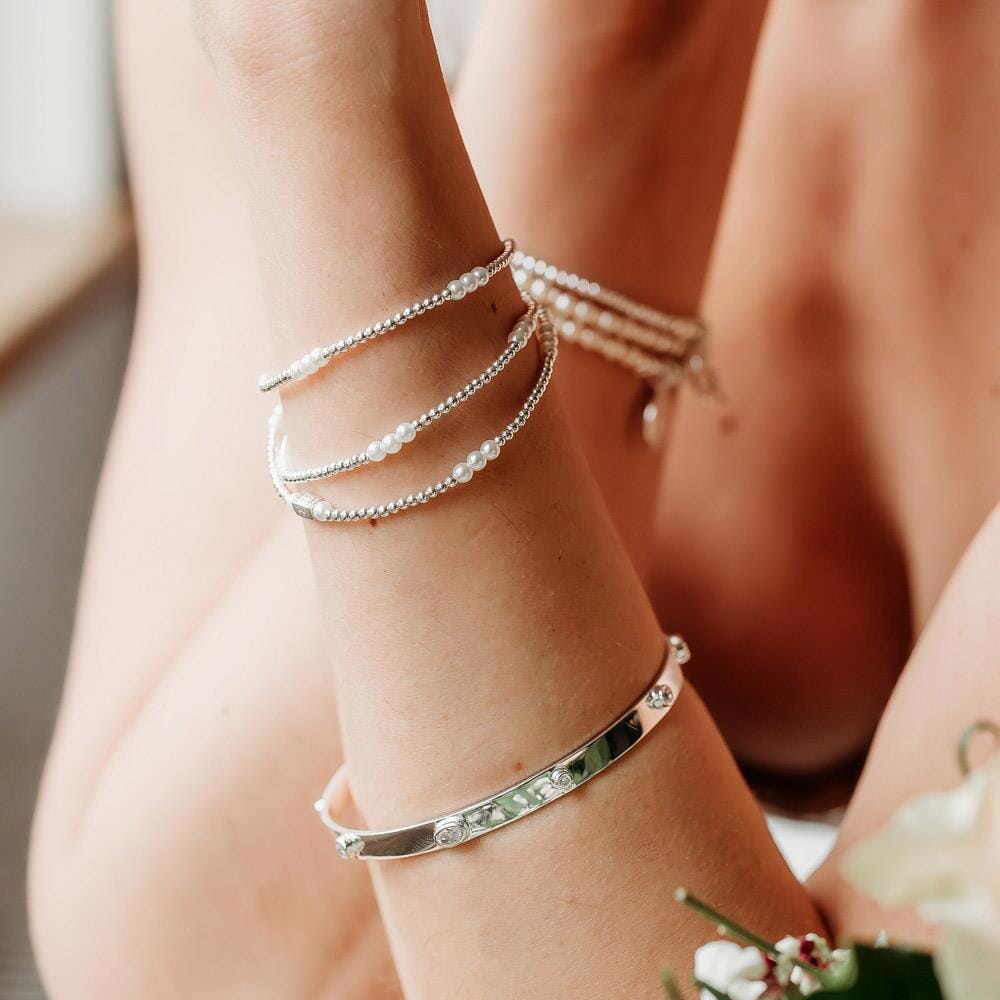 Allure Crystal Silver Bangle