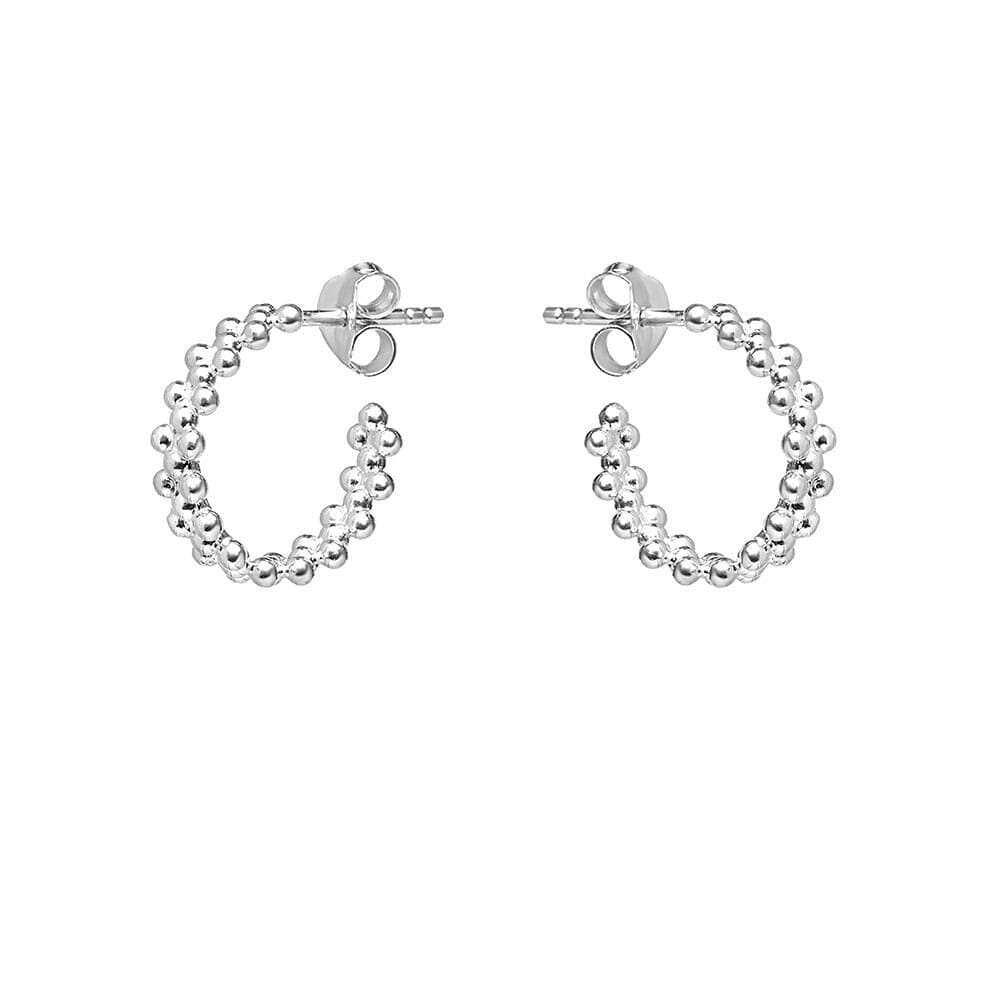Outlet NU & MII Amelia Hoop Silver Earrings