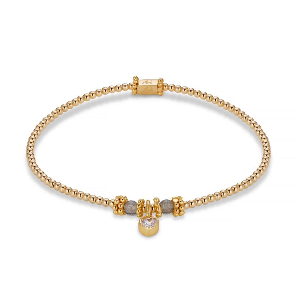Labradorite Quartet Gold Plated Stack