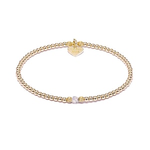 Aster Gold Plated Bracelet - Crystal