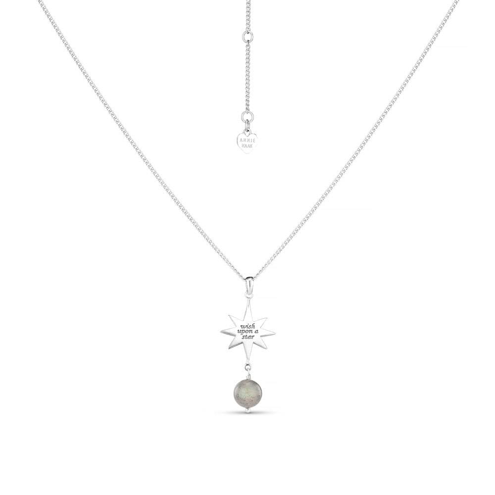 Wish Upon A Star Labradorite Silver Necklace