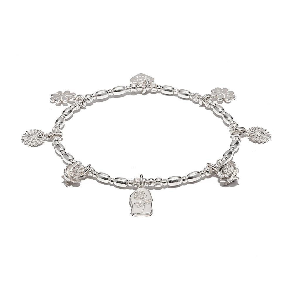 Garland Silver Charm Bracelet