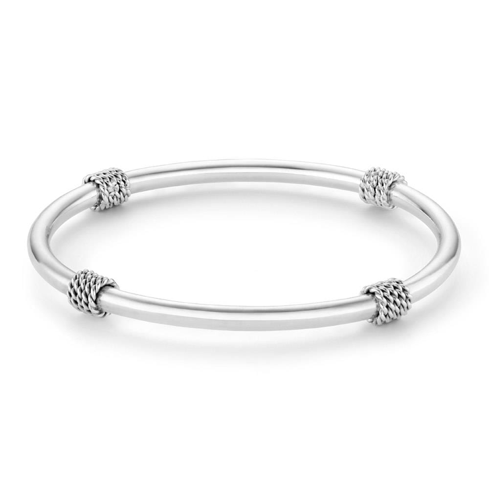 925 Sterling Silver Bahari Rope Bangle – Annie Haak