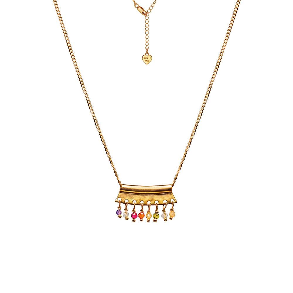 Harlequin Gold Plated Necklace