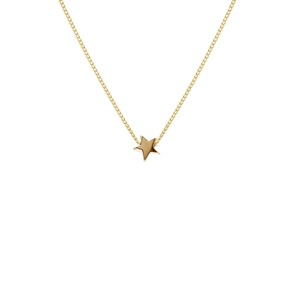 Tiny Boxed Star Gold Plated Necklace Annie Haak