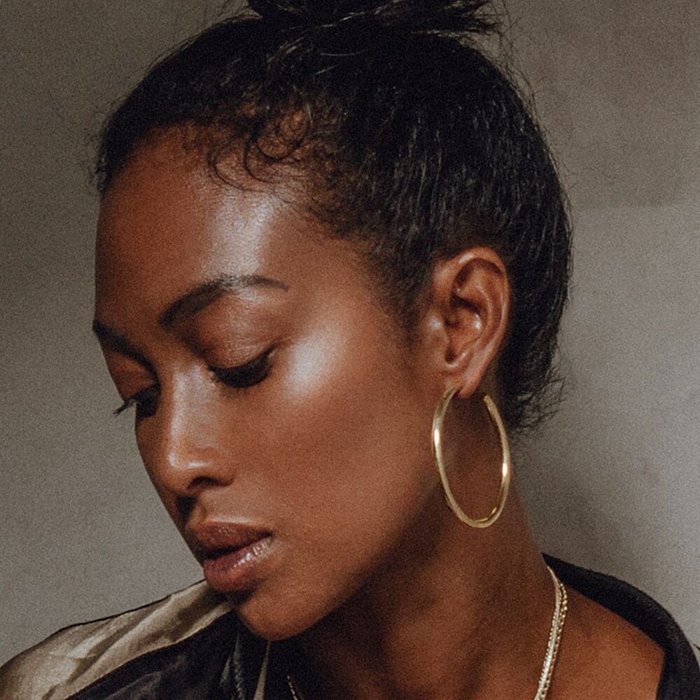 NU & MII Hollow Hoop Gold Earrings