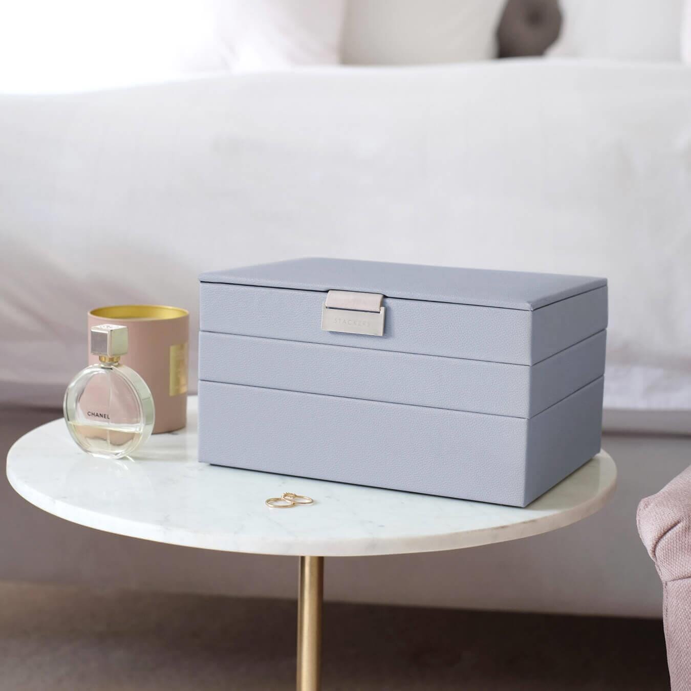 Stackers Lavender Classic Set of 3 Jewellery Box