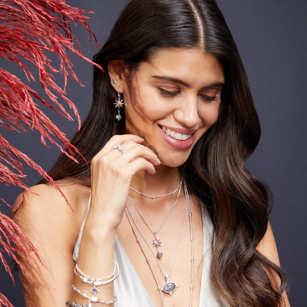 Allure Crystal Silver Necklace