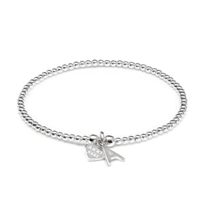 Santeenie Silver Charm Bracelet - Initial