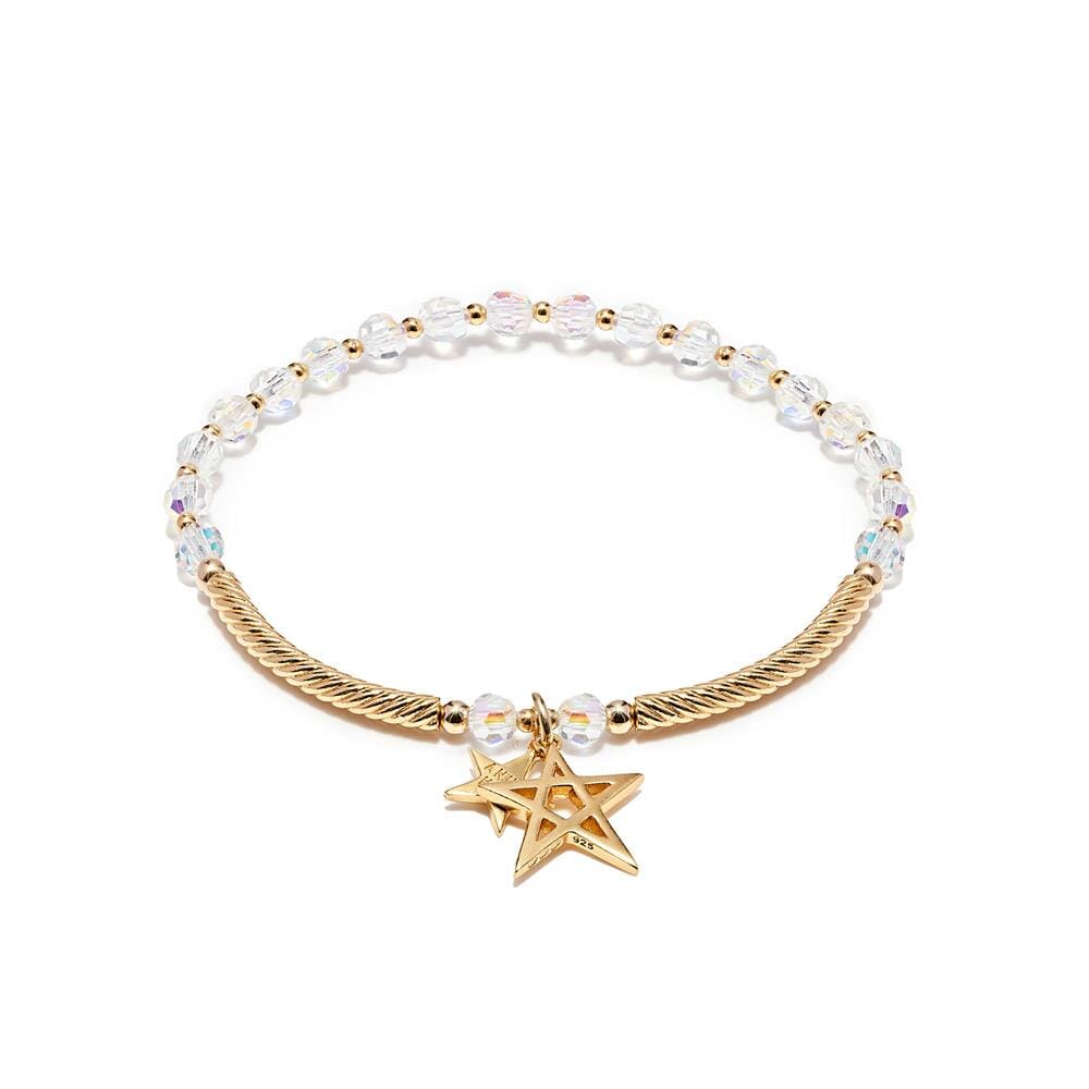 Wishful Gold Plated Bracelet Stack