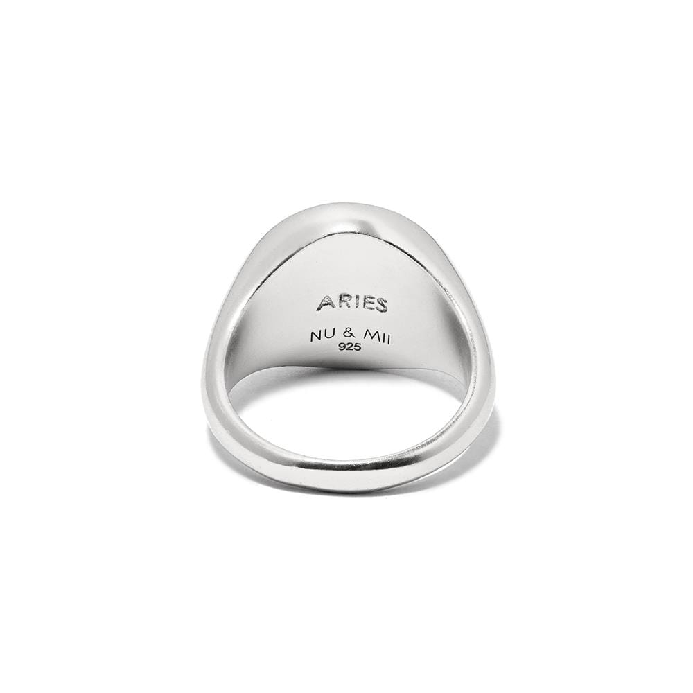 NU & MII Zodiac Signet Silver Ring
