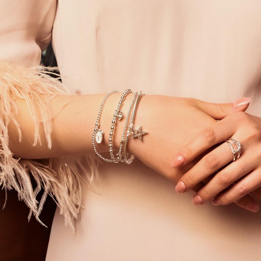 Wishful Silver Bracelet Stack