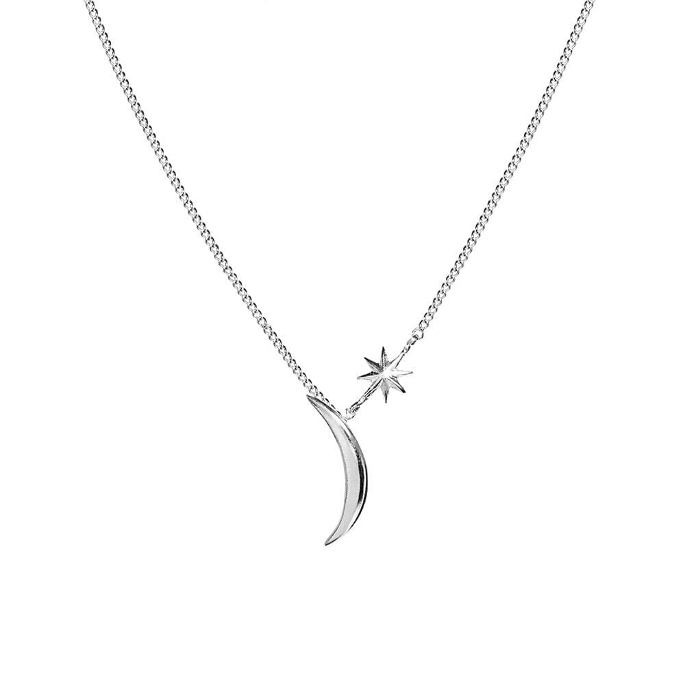 Luna Star Silver Necklace