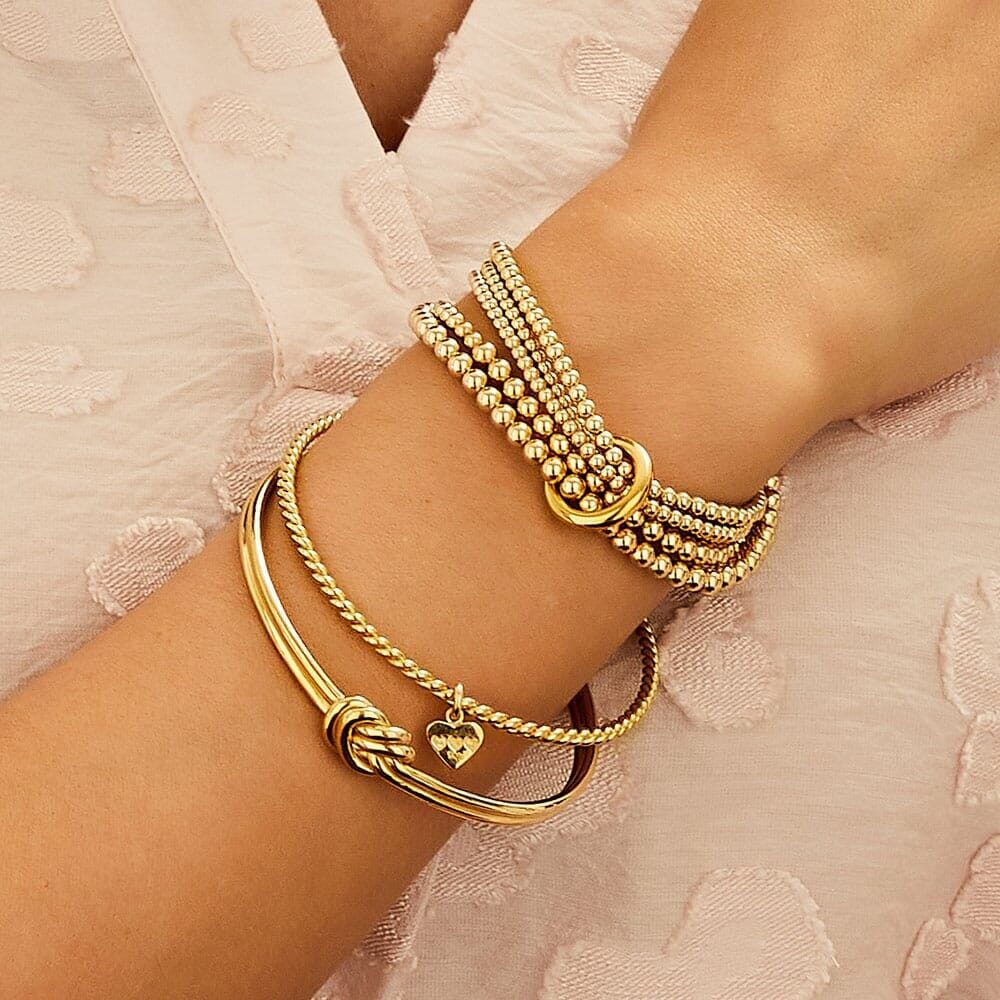 Twisted Gold Bangle