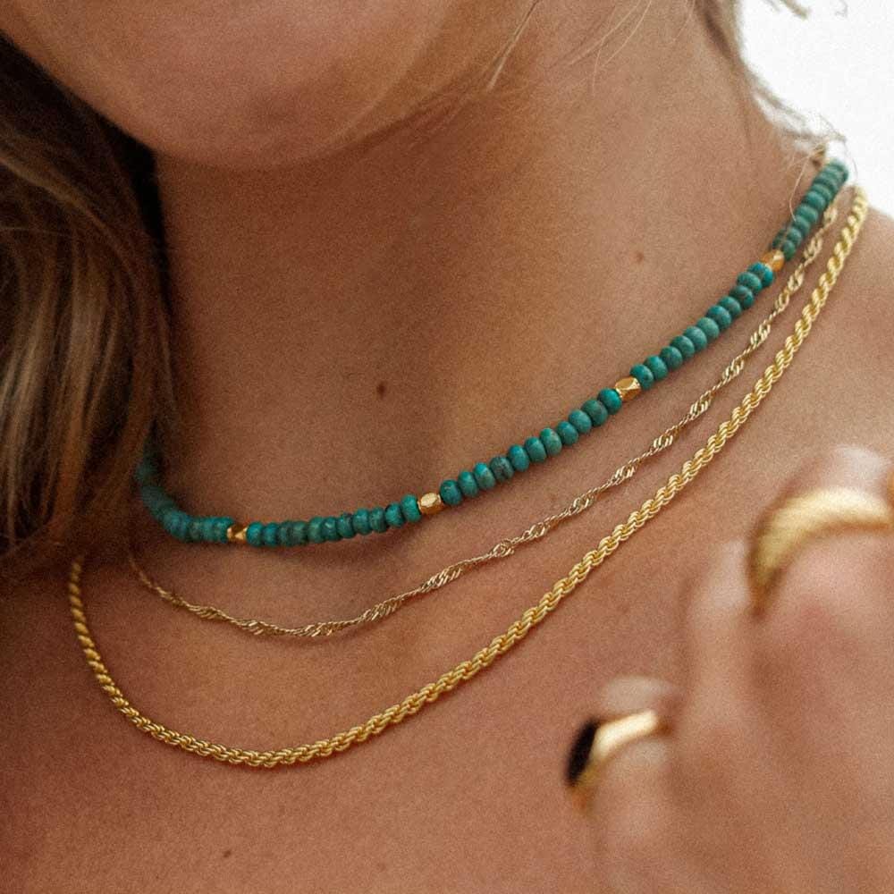 Outlet NU & MII Juliet Gold Plated Necklace