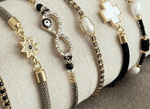 Amigo Woven Black and Gold Friendship Bracelet - Annie Haak