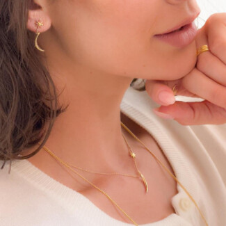 Luna Star Gold Plated Necklace