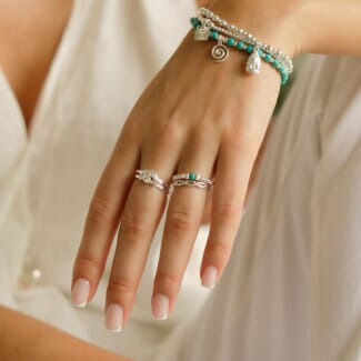 Aster Silver Ring - Turquoise