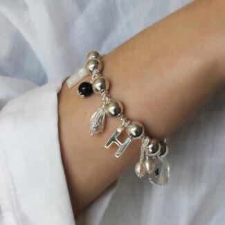 Ophelia Silver Charm Bracelet
