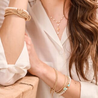 Poppy Pearl Gold Plated Necklace