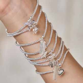 Santeenie Duo Silver Bracelet Stack