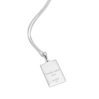 Gala Personalised Special Date Silver Necklace