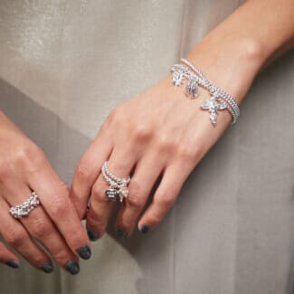 Santeenie Silver Charm Bracelet - Wish upon a star
