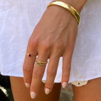 Outlet NU & MII Linda Gold Ring