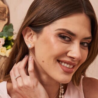 Victoria Bow Silver Earrings
