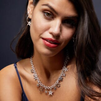 Celeste Silver Charm Necklace
