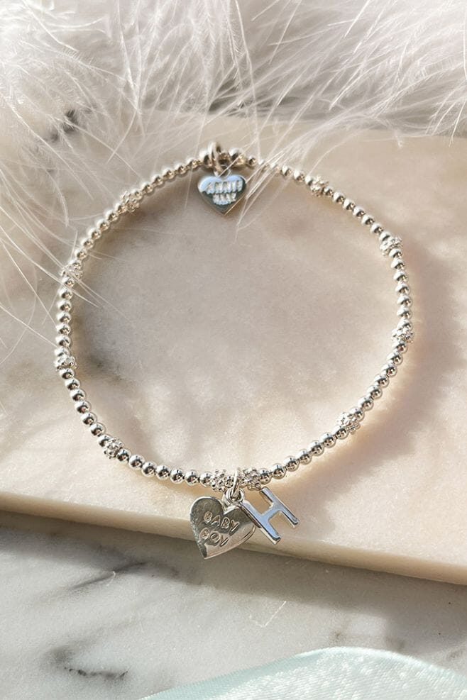 Valentine’s Duo Bracelet Stack – Yellow Gold and Crystal