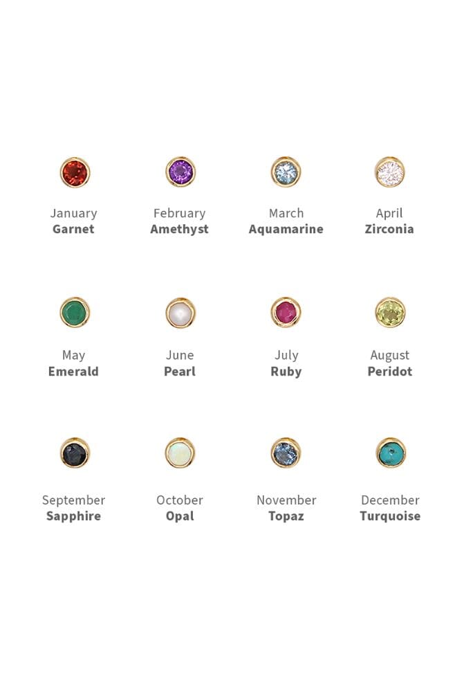 Wear your birthstone with pride on our Zodiac charm bracelet.