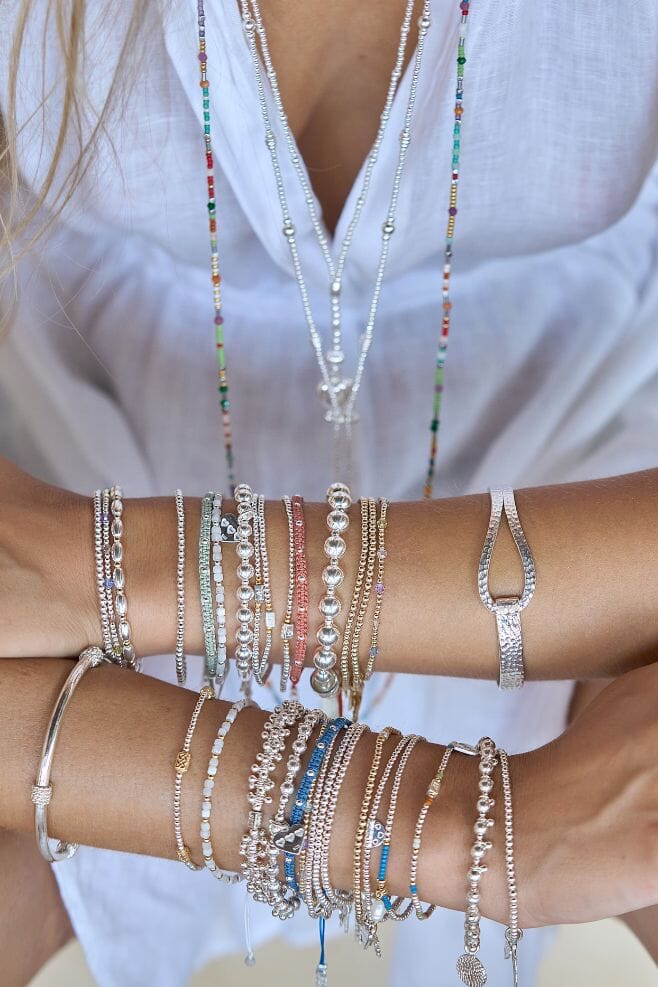 A new selection of Bracelets, Earrings, Rings and Necklaces in 925 Sterling Silver and gold plated Silver.