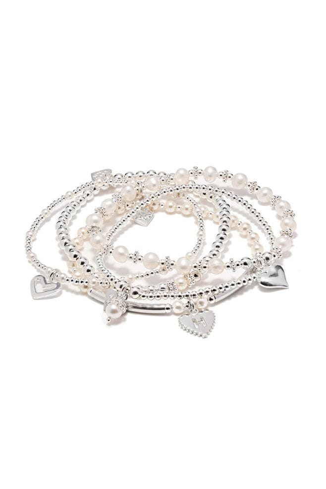 This five-strand stack features both Freshwater and Preciosa pearls.