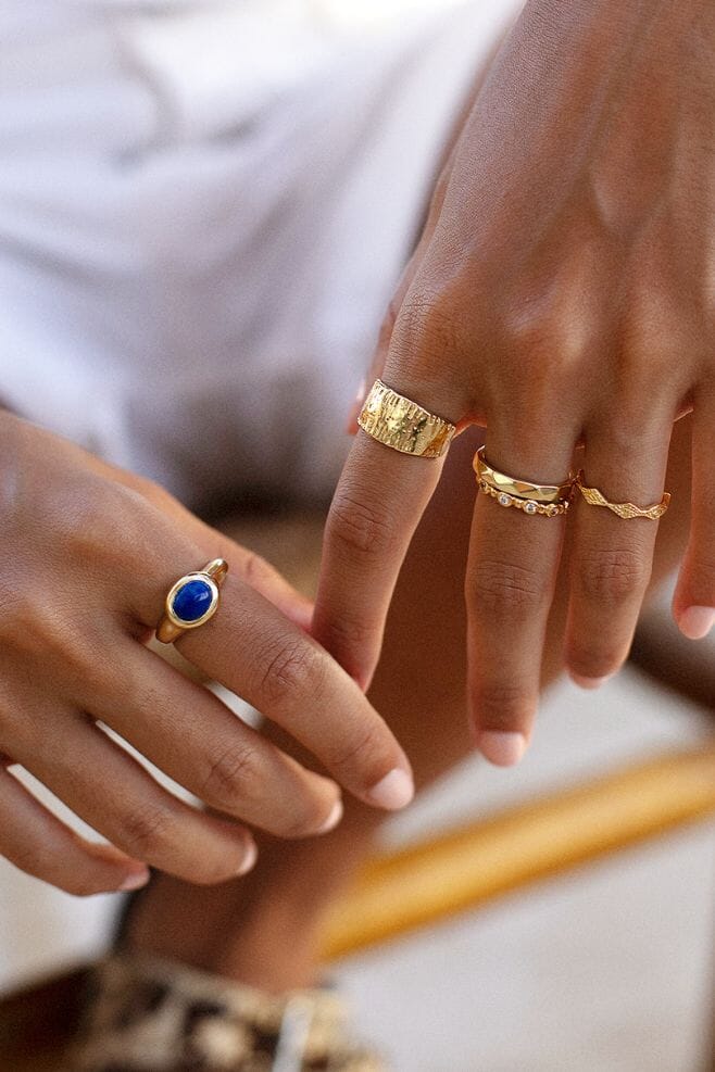 925 Sterling Silver and Gold plated Sterling Silver classic and versatile NU & MII rings. Discover our range of signet, pinky and statement rings.