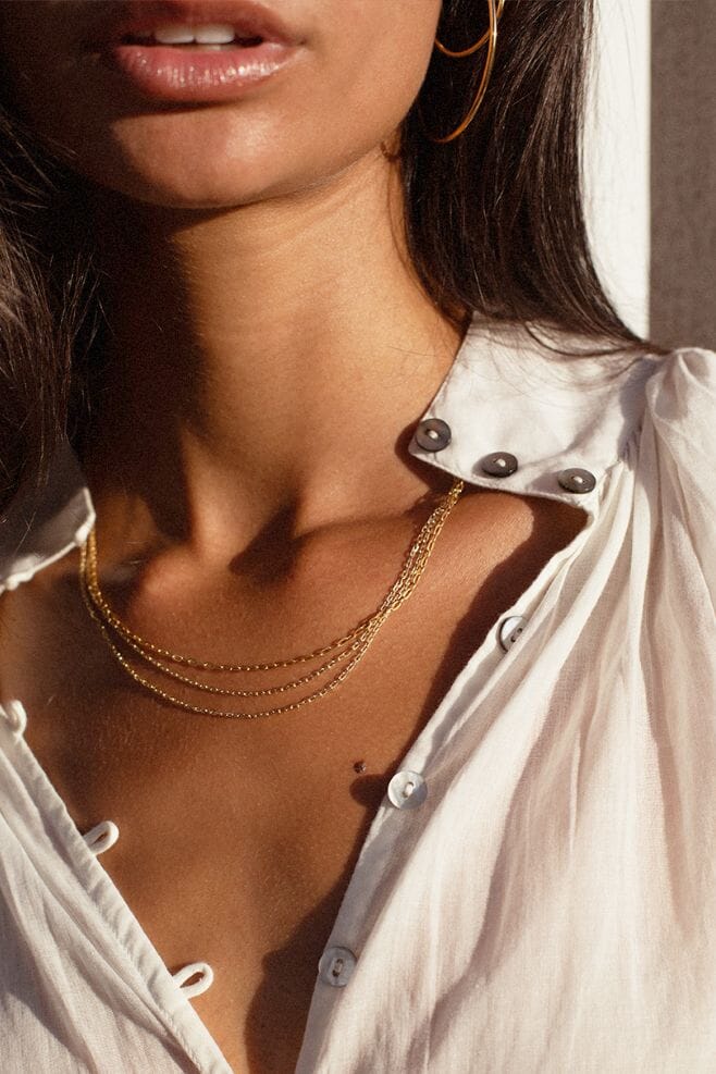  Designed for the bold, NU & MII’s 925 Sterling Silver and Gold plated Sterling Silver necklaces and chains echo the edgy aesthetic. 