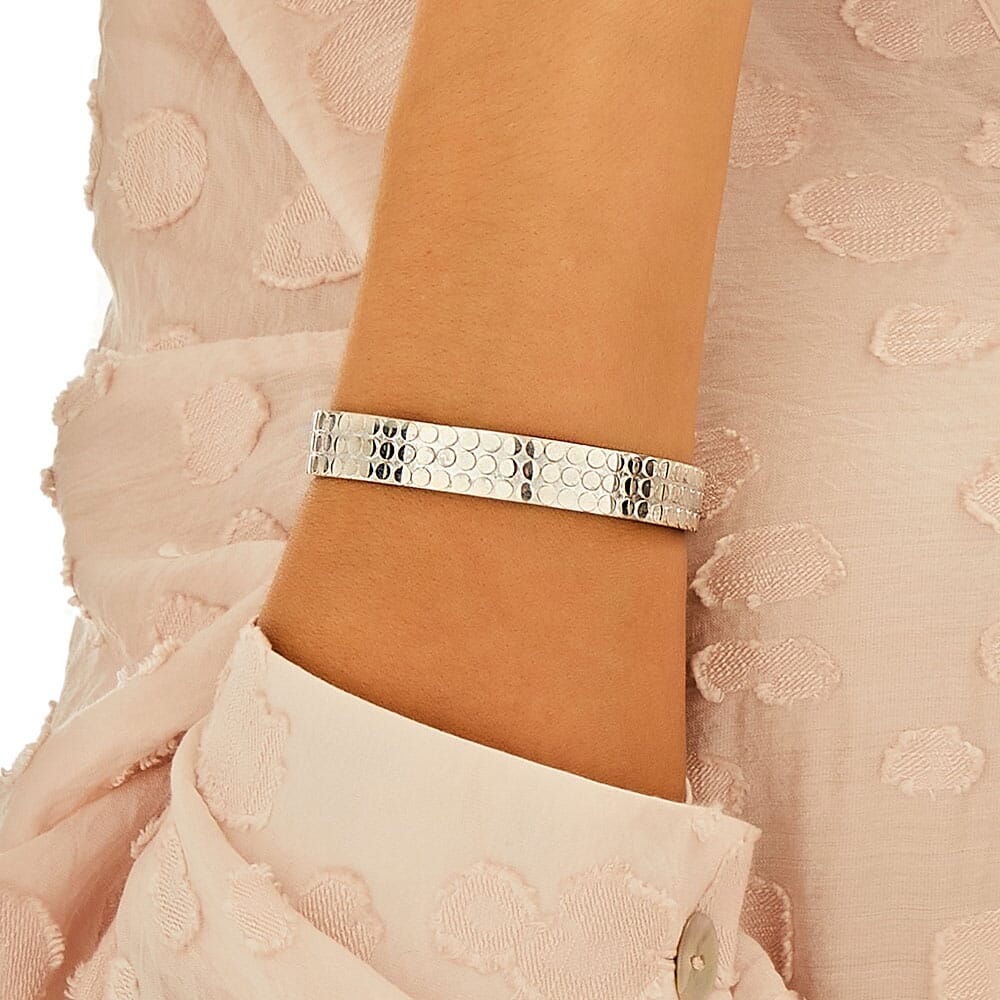 Circulo Silver Bangle