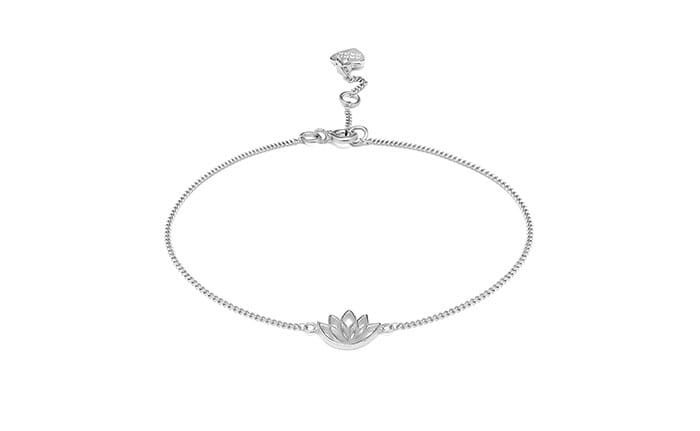 Lotus Flower Silver Bracelet