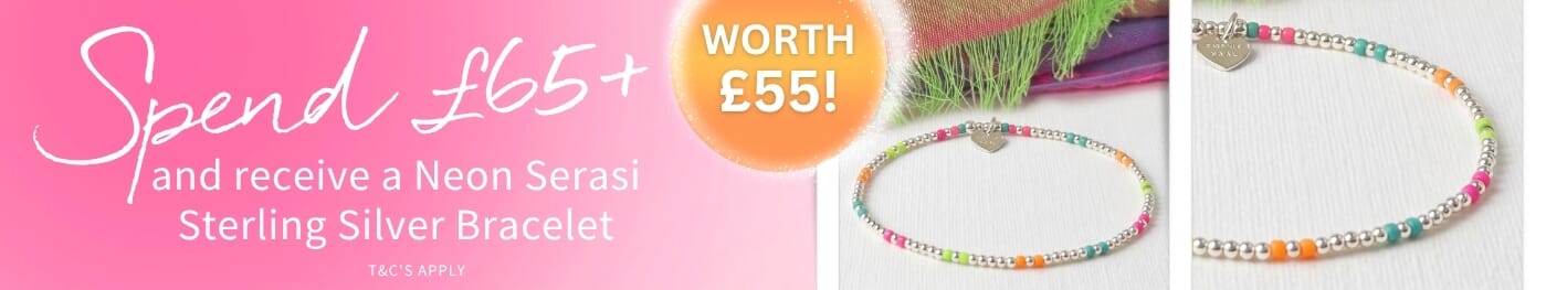 Annie Haak Promotion - Spend £65+ & receive a Neon Serasi Bracelet Annie Haak Promotion - Spend £65+ & receive a Neon Serasi Bracelet