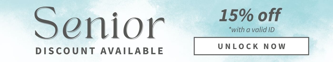 Annie Haak Senior Discount - 15% off for over 60’s