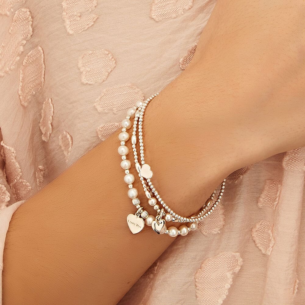 Tiara Trio Silver Bracelet Stack Tiara Trio Silver Bracelet Stack