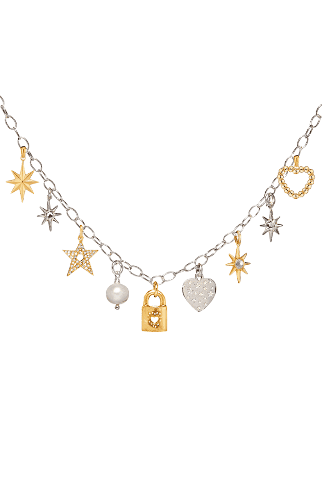 Annie Haak Mixed Metal Jewellery Celebration Charm Necklace