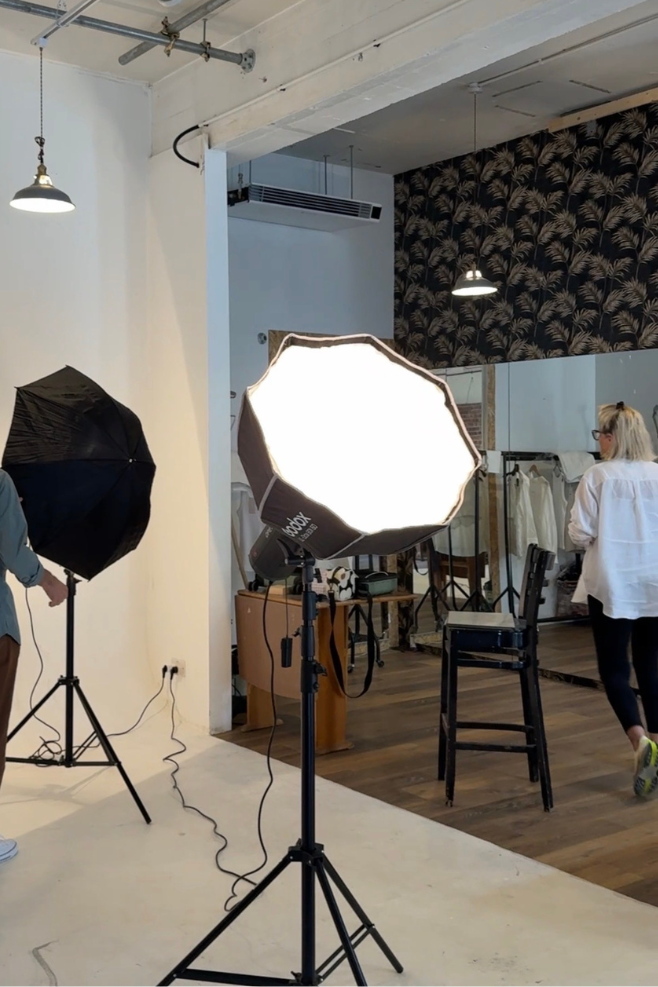 Annie Haak Designs behind the scenes of jewellery photoshoot