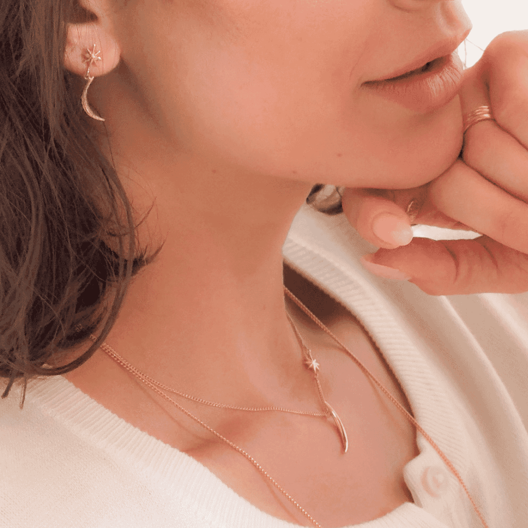 Luna Star Gold Plated Necklace
