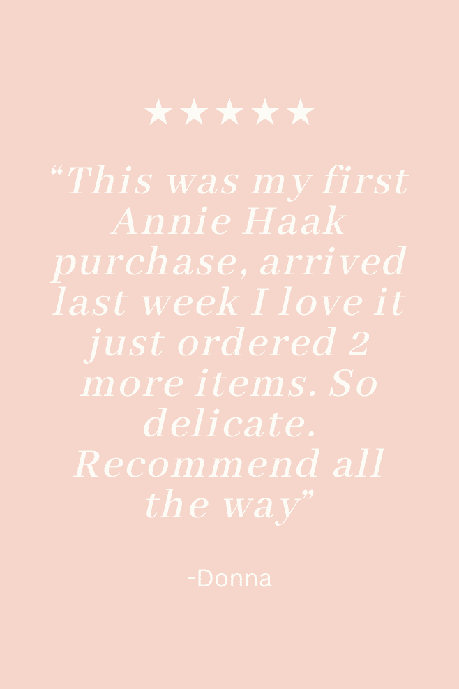 Positive Review of Annie Haak Personalised Zodiac Tag bracelet with semi-precious stone