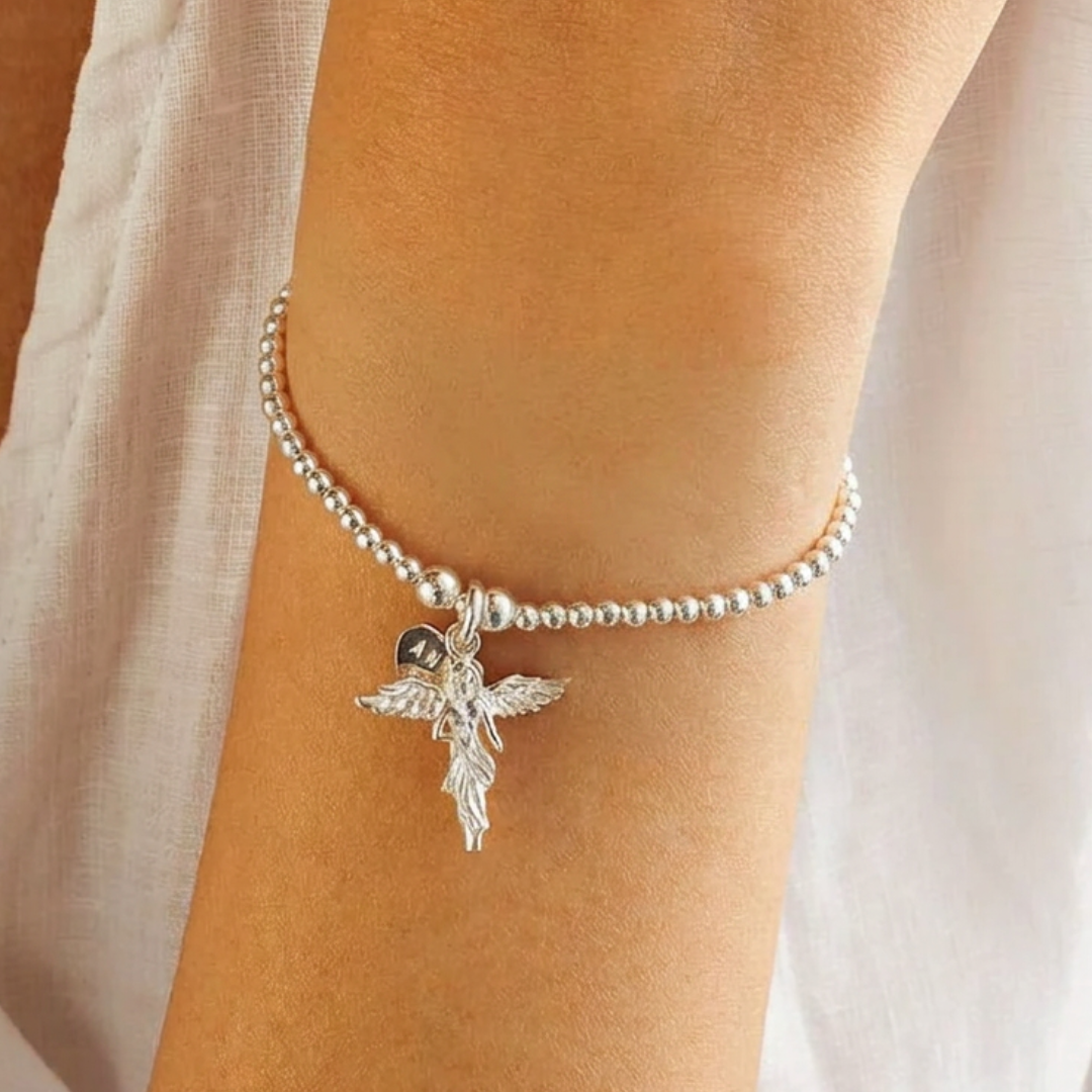 Annie Haak Designs Iconic My Guardian Angel Charm Santeenie Bracelet