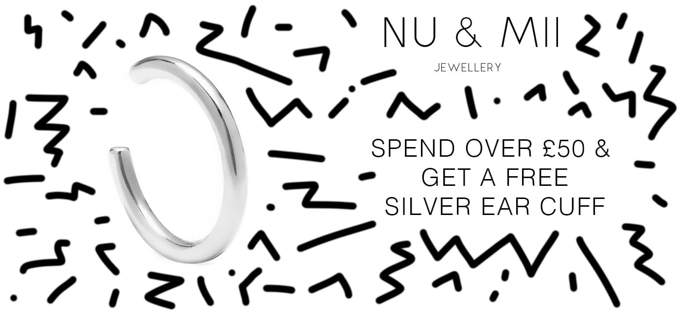 Spend over £50 and get a free silver ear cuff