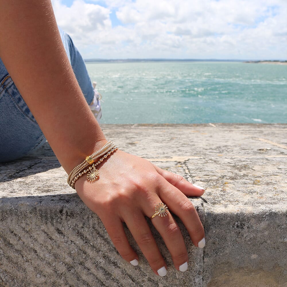 Little Posy Silver Bracelet Stack Sunrise Collection Launch
