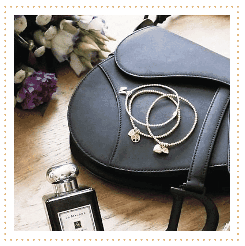Stacking Gold Necklaces Thatgirlwiththebob wears Santeenie Silver Charm Bracelets