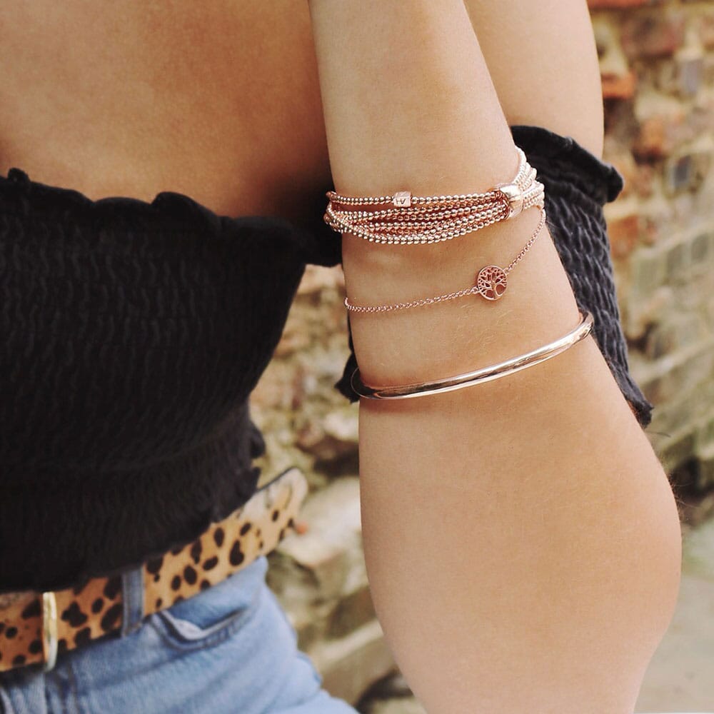 Tree of Life Rose Gold Bracelet